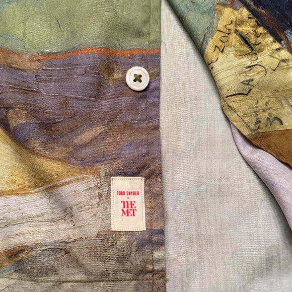 Todd Snyder Green Floral Shirt - Metropolitan Museum of Art Collaboration - Picture 5 of 7